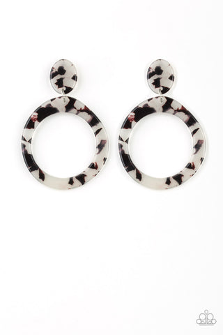 Fish Out of Water White Paparazzi Earrings