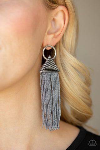 Oh My GIZA Silver Paparazzi Earrings