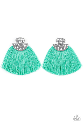 Make Some PLUME Green Paparazzi Earrings