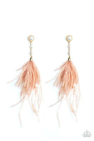 Vegas Vixen Gold Paparazzi Earrings