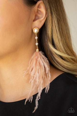 Vegas Vixen Gold Paparazzi Earrings