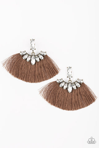 Formal Flair Brown Paparazzi Earrings