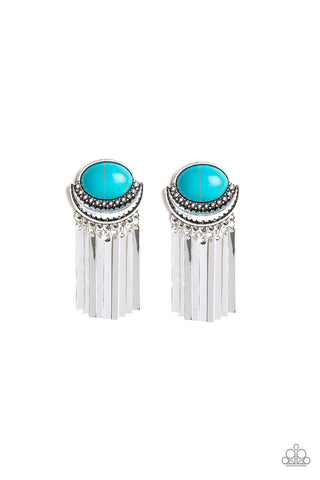 Monsoon Season Blue Paparazzi Earrings