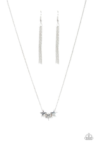 Shoot for the Stars Silver Paparazzi Necklace