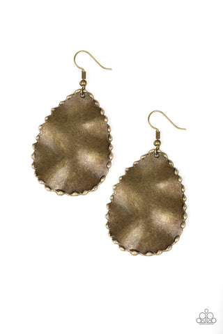 Trail Ware Brass Paparazzi Earrings