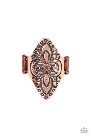 Tahiti Trek Copper Paparazzi Ring