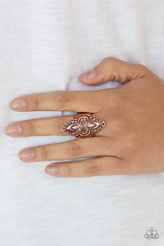 Tahiti Trek Copper Paparazzi Ring