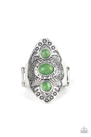 Malibu Mystic Green Paparazzi Ring