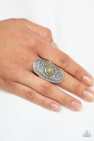 Solar Plexus Green Paparazzi Ring