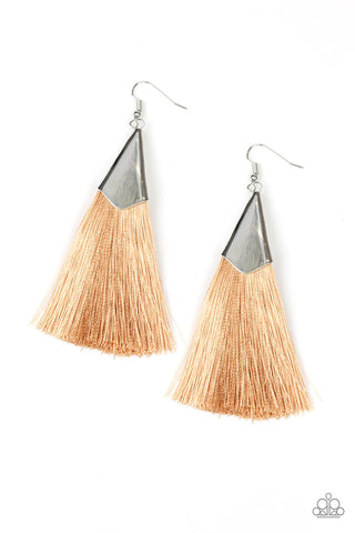 In Full PLUME Brown Paparazzi Earrings