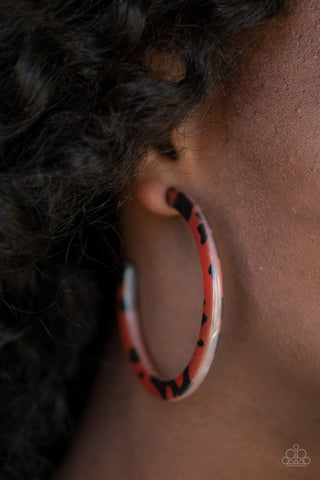 HAUTE Blooded Brown Paparazzi Earrings