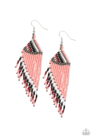 Bodaciously Bohemian Orange Paparazzi Earrings