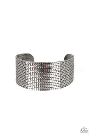 Texture Trailblazer Silver Paparazzi Bracelet