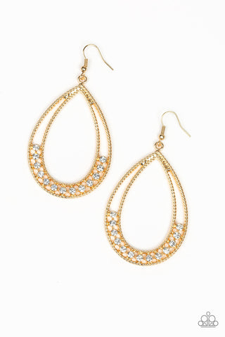 Glitz Fit Gold Paparazzi Earrings