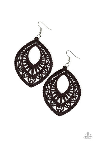 Coachella Gardens Brown Paparazzi Earrings