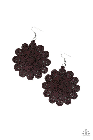 Coachella Cabaret Brown Paparazzi Earrings