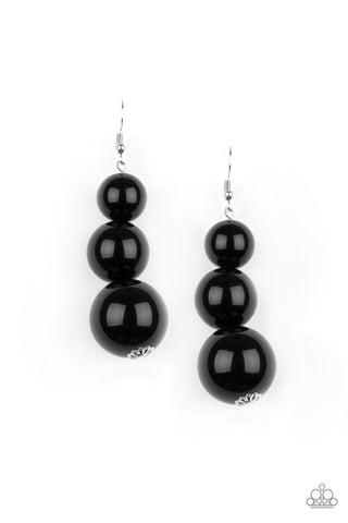 Material World Black Paparazzi Earrings