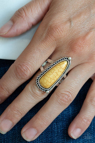 Pioneer Plains Yellow Paparazzi Ring