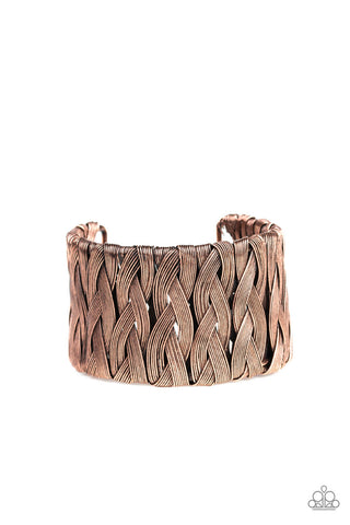 Take it or WEAVE It Copper Paparazzi Bracelet