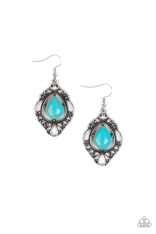 Southern Fairytale Blue Paparazzi Earrings
