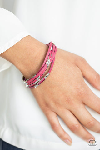 Modern Magnetism Pink Paparazzi Bracelet