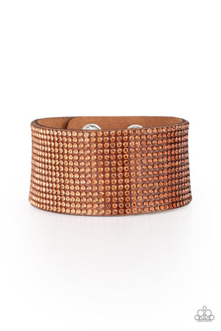 Fade Out Brown Paparazzi Bracelet