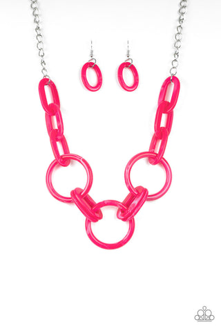 Turn Up the Heat Pink Paparazzi Necklace