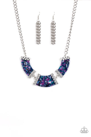 HAUTE-Blooded Purple Paparazzi Necklace