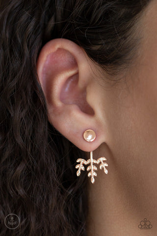Autumn Shimmer Rose Gold Paparazzi Earrings