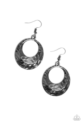 Savory Shimmer Black Paparazzi Earrings