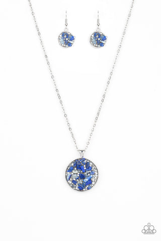 GLAM Crush Monday Blue Paparazzi Necklace