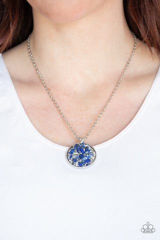 GLAM Crush Monday Blue Paparazzi Necklace