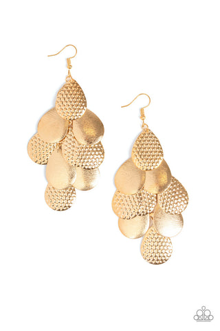 Chime Time Gold Paparazzi Earrings