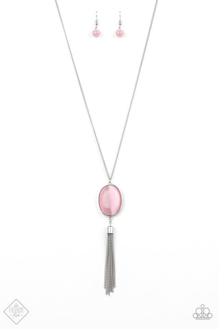 Tasseled Tranquility Pink Paparazzi Necklace