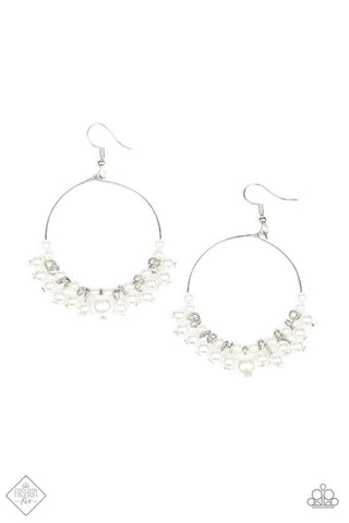 The PEARL-fectionist White Paparazzi Earrings