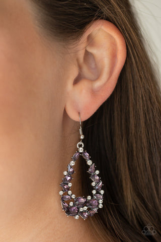 To BEDAZZLE, or Not to BEDAZZLE Purple Paparazzi Earrings