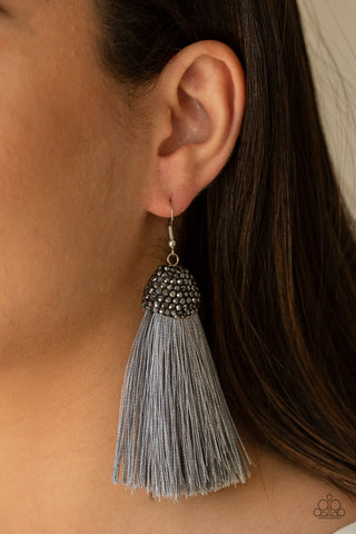 Razzle Riot Silver Paparazzi Earrings