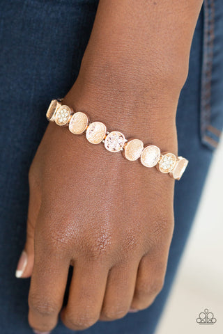 Dainty Queen Rose Gold Paparazzi Bracelet