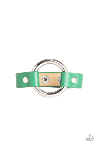 Rustic Rodeo Green Paparazzi Bracelet