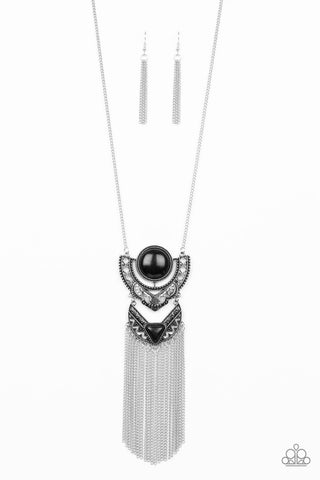 Spirit Trek Black Paparazzi Necklace