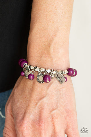 One True Love Purple Paparazzi Bracelet