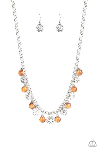 Treasure Tour Orange Paparazzi Necklace