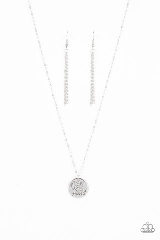All You Need Is Trust Silver Paparazzi Necklace