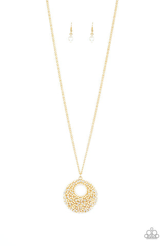 Pearl Panache Gold Paparazzi Necklace