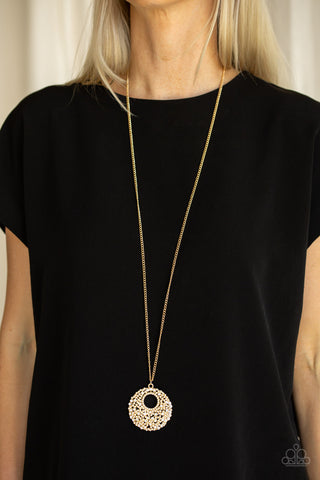 Pearl Panache Gold Paparazzi Necklace