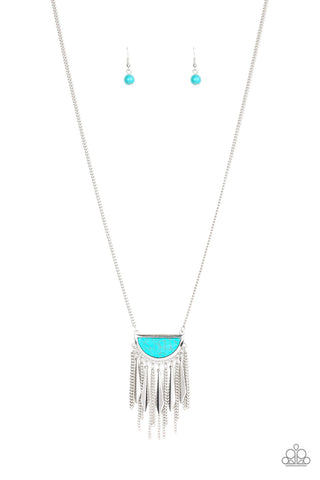 Desert Hustle Blue Paparazzi Necklace