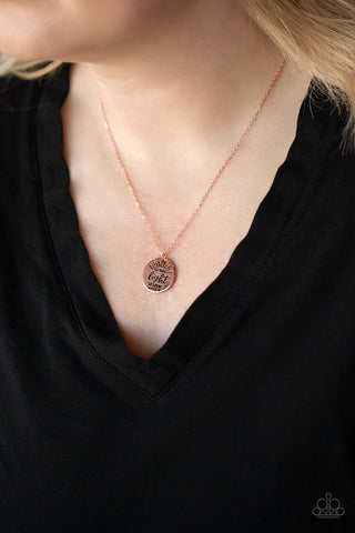 Let Your Light So Shine Copper Paparazzi Necklace