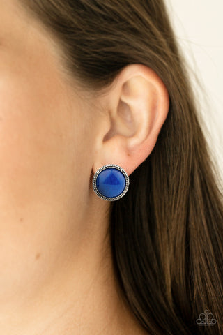 Desert Dew Blue Paparazzi Earrings