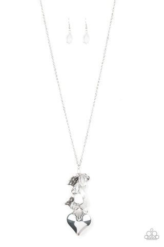 Beach Buzz White Paparazzi Necklace