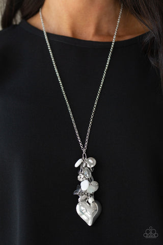 Beach Buzz White Paparazzi Necklace
